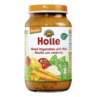 Holle Bio Organic Пюре рисовое с овощной смесью (8 мес+) 220 г
